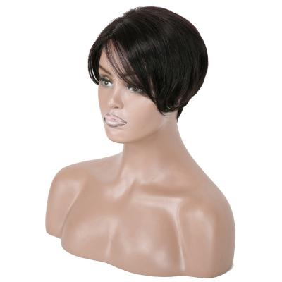 China Wholesale natural fit factory quality pixie cut hair wig best natural color short wigs 10 inch for black women hair for sale