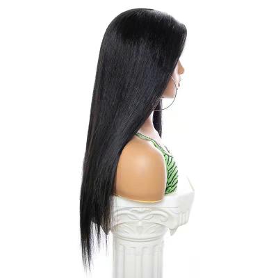 China Natural Matching Ready To Ship Cheap Hair Wigs High Quality Straight 26 Inch Long Straight Mix Wigs Lace Front Wigs for sale