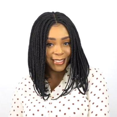 China Wholesale Cheap Natural Fit Braided Wigs For Colored Women Box Lace Wigs Braided Hair for sale