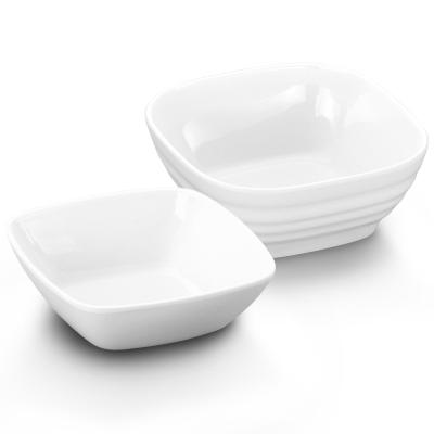 China Viable Wholesale Dinner Bowl Soy Sauce Dip Dish Hotel Restaurant Customization White Melamine Sauce Dish For Catering for sale