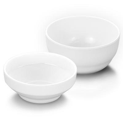 China Hotel Restaurant Bowl Dinner Soup Rice Customs Melamine White Bowl Viable Current Wholesale Unbreakable Plastic Bowl Tableware Small for sale