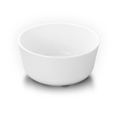 China Viable current wholesale hotel plastic tableware restaurant small bowl soup rice bowl dinner customs white melamine bowl for catering for sale