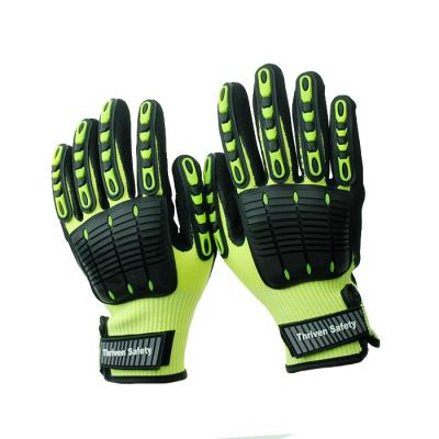 China Abrasion Resistant Nitrile Coat Shock Proof TPR Impact Safety Gloves Cut Resistant Mechanic Gloves for sale