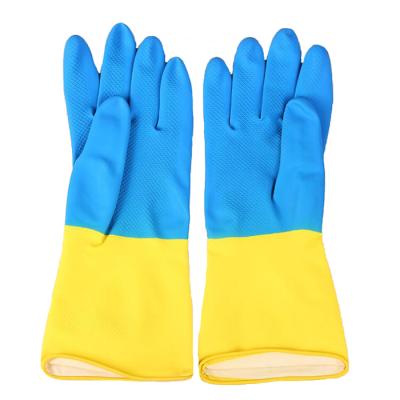 China Water Proof Latex Rubber Kitchen Dish Washing Gloves Water Proof for sale