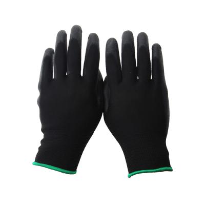 China PU Coated Gloves Nylon Scratching Anti Static Polyurethane Dipping PU Coated Work Gloves for sale