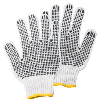 China Cheap Double Sides Dotted Hand Gloves Cotton Work Gloves for sale