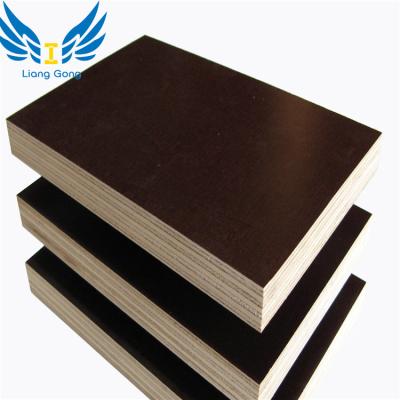 China LIANGGONG 18mm Modern Concrete Formwork System Plywood Shuttering Plywood Film Faced Plywood for sale