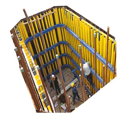 China Easily Assembled Simple/Quick and Economical Shaft Beam Platform for High Rise Construction and Equipment Shaft and Stairwell for sale