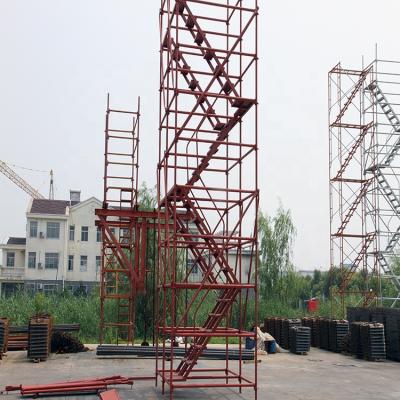 China Scaffolding System Ring-lock / Ring-lock Repeatedly Turnover LIANGGONG Stair Tower Scaffolding System for sale