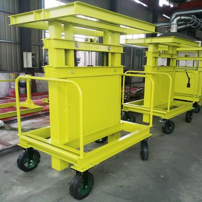 China Modern Hydraulic Formwork Trolley Table Manual Operation Shift Trolley For Formwork Transportation for sale