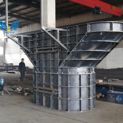 China Repeatedly Turnover Quality Custom Bridge Steel Column Pier Formwork System For Construction for sale