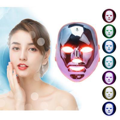 China Pigment Removal JIEYI New Skin Care Led Photon Light Therapy Rainbow 7 Color Led Facial Mask for sale