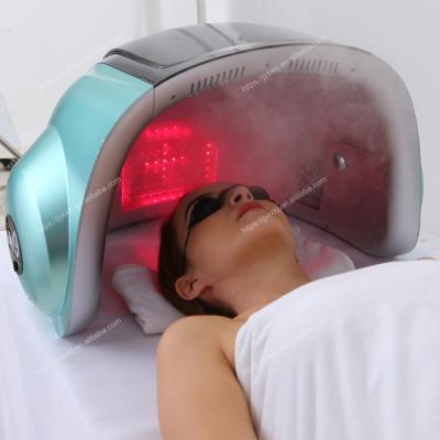 China Dye Removal JIEYI Hair Treatment Hair SPA Steam Hair Growth Led Device Medical Led Face Light With Mist for sale