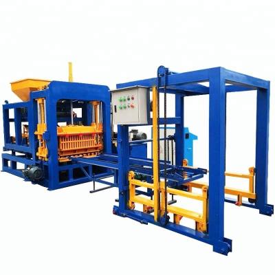 China Building Material Shops QT4-15 Automatic Fly Ash Hydraulic Cement Concrete Brick Making Machine for sale