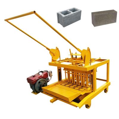 China Building Material Shops JC4-45 Brick Machine Diesel Concrete Block Making Machine Ghana for sale