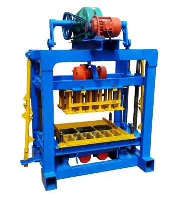 China Building Material Shops Interlocking Cement Block Machine QT4-40 Block Molds for sale