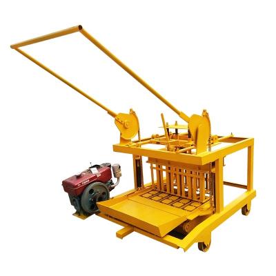 China Construction material stores block machine JC4-45 sale price cavity block brick making machine mobile diesel 2021 for sale