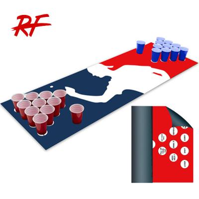 China Beer Pong Table Cover Pad Waterproof Table Mat, Beer Pong Yard Set for sale