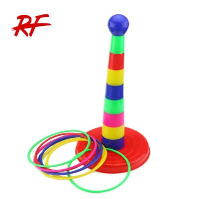 China Colorful Plastic Sport Ring Toss Game Outdoor Play Set for Kids for sale