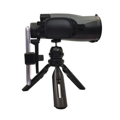 China 16.5 BAK4 12x60 Mini Mobile Phone Smartphone Cell Phone Outdoor Rising Monocular Telescope With Tripod Lens For Phone for sale