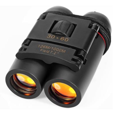 China Civilian Telescope 30x60 Mini Small Compact Binoculars for Children and Adults Portable Pocket Foldable Binoculars for Bird Watching Waterproof for sale