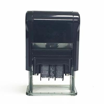 China English Adjustable Automatic Number Date Format Desktop Self Inking Date Punching Machine for sale