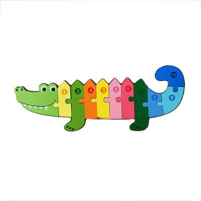 China Larg 3D Buckle Multicolor Funny Educational Children Jigsaw Puzzle Toy Wooden Early Childhood Educational Toys for sale