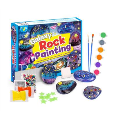 China Safe High Quality Handmade Creative Stone Painting Graffiti Art Set Kids DIY Painted Toys Childhood Gifts for sale