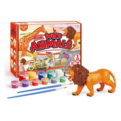 China 2021 New Safe Creative Educational Toys Children's DIY Hand Painted Toys Painting And Coloring Animal Doll Set for sale