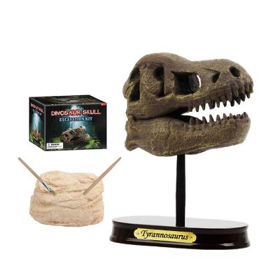 China 2021 new toys safe dinosaur animal toy the desktop is decorated with personalized props children's excavation kits for sale