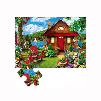 China Cartoon Toy 550piecs Jigsaw Puzzles Farmer Paper Camping Puzzles Toys For Kids Children Play for sale