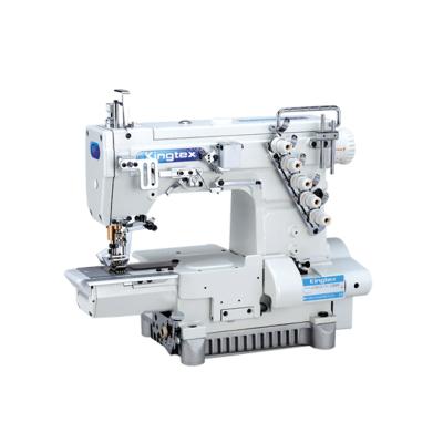 China Garment Shops Brand New Kingtex CT9200 Cylinder Bed Coverstitch Coupling Machine For Extra Heavy Materials for sale