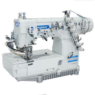 China Garment Shops Used Direct Drive 4-Needle , Flat-Seamer 6-Thread Kingtex FTK2501 Flatbed Machine for sale