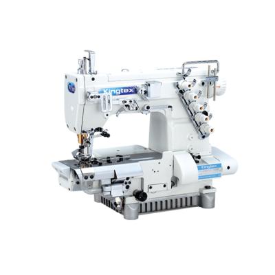 China Garment Shops Low Price Kingtex CT9311 Cylinder Bed Coverstitch Snap Sewing Machine With Left Hand Knife for sale