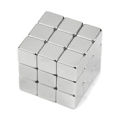 China Super Strong Ndfeb Permanent Magnet Generator Neodymium Magnet Small Ferrite N52 Rare Earth Industrial Waterproof Magnetic Cube Motor For Sensor for sale