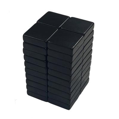 China Magnetic Neodymium Mini Black Square Permanent Magnets Industrial Small Magnet Super Strong Block for sale