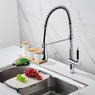 China Sense Faucets Wholesale Kitchen Sink Faucet 2 Way Water Sprayer Tap Single Lever Pull Out Kitchen Faucets for sale