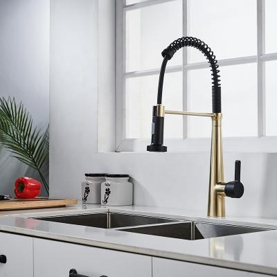 China Modern Hot And Cold Mixer Multifunctional Spring-loaded Pull-out Kitchen Taps Vegetable Basin Sink Taps for sale