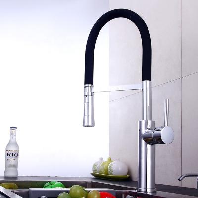 China European thermostatic faucets and American spring kitchen hot and cold water faucet swept rotating telescopic washbasin sink household for sale