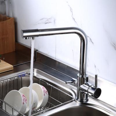 China Sense Faucets Single Water Stainless Steel Sink Faucet For Vegetable Basin 304 Swept Round Kitchen Vertical Single Cold Faucet for sale