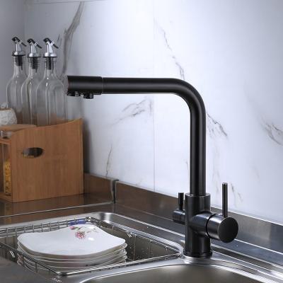 China Thermostatic Faucets Faucet Kitchen Sink Faucet Even Hose To Discharge All Water Purification Copper Chrome Plated Faucet for sale