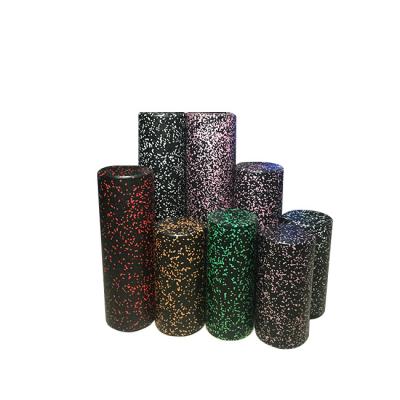 China LIGHT/DURABLE/STABLE Multi-Color Black Grid PPE Handheld Massage Foam Roller 8cm For Portable Fitness Exercise for sale