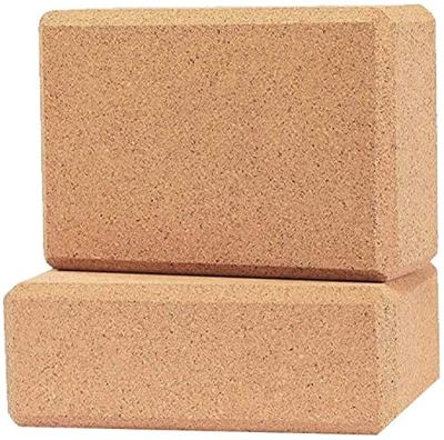 China LIGHT/DURABLE/STABLE Cork Yoga Block For Exercise in high density eco-friendly natural sustainable wood made to order for sale