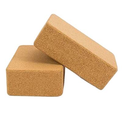 China LIGHT/DURABLE/STABLE portable fit and easy to grip Cork Yoga Block With Comfortable edges for sale