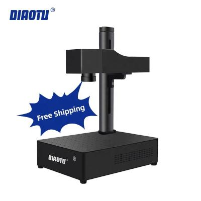 China Diaotu Free Shipping Air Cooled Mini Cutting Laser Engraving Machine High Quality For Jewelry for sale