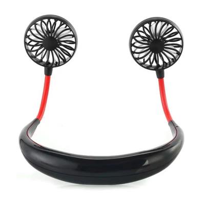 China Hand Free Portable Rechargeable Neck Hanging Sports Fan Mini Personal Neck Fans for sale