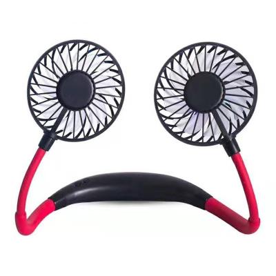 China Hot 2022 Hand Free Portable Amazon Sports Fans USB Neck Fans Hand Free Fashion Mini Portable USB Rechargeable Fans for sale