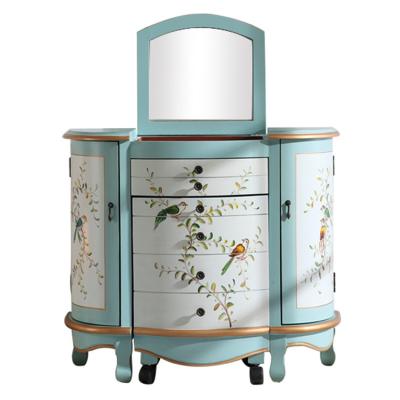 China Other exquisite Chinese style fashion bedroom living room storage with mirror dressing table for sale