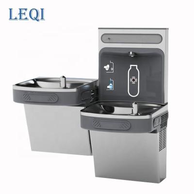 China Hotel Stainless Steel Bottle Filling Station Drinking Fountain Wall Mounted Water Cooler for sale