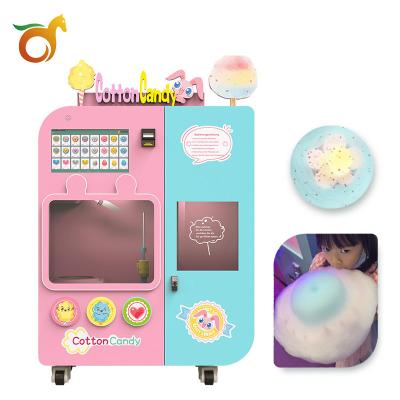 China Newest Commercial Yogurt Commercial Catering Automatic Cotton Candy Making Self Service Vending Machine for sale